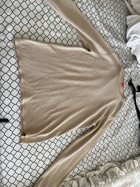 Vintage Hugo boss Crewneck Sweater in Beige